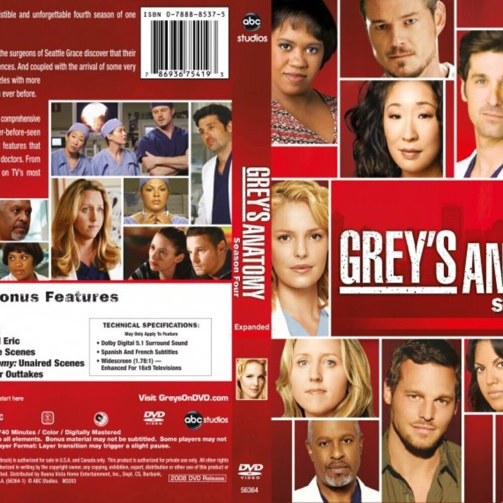 Grey's Anatomy Season Four Expanded NEW in sealed Package